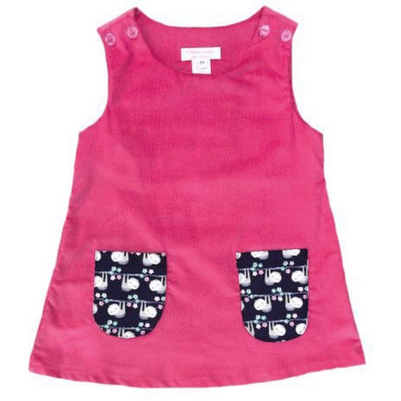 NEW Emily Lacey Pink Aline Sloth Dress - Picture 1 of 2